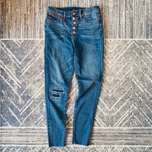 J. Crew 10” High-Rise Toothpick Skinny Jeans